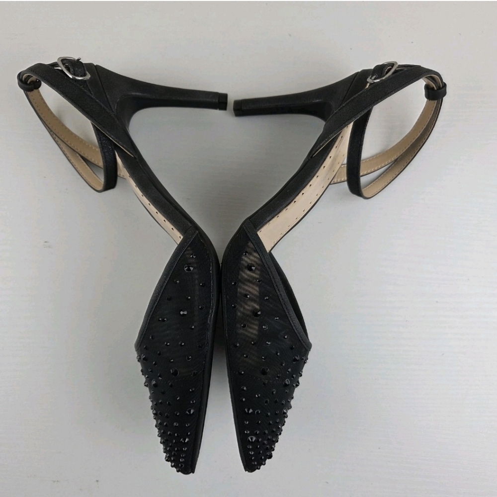 Adrienne‎ Vittadini Shoes Nerve 1 Embellished Pumps Heels Size 10 M Black - Picture 6 of 8